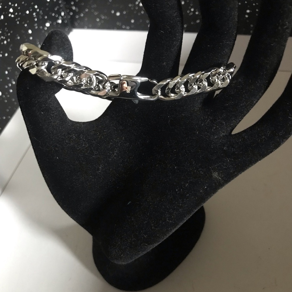 Classic Sterling Silver Chain Link Bracelet